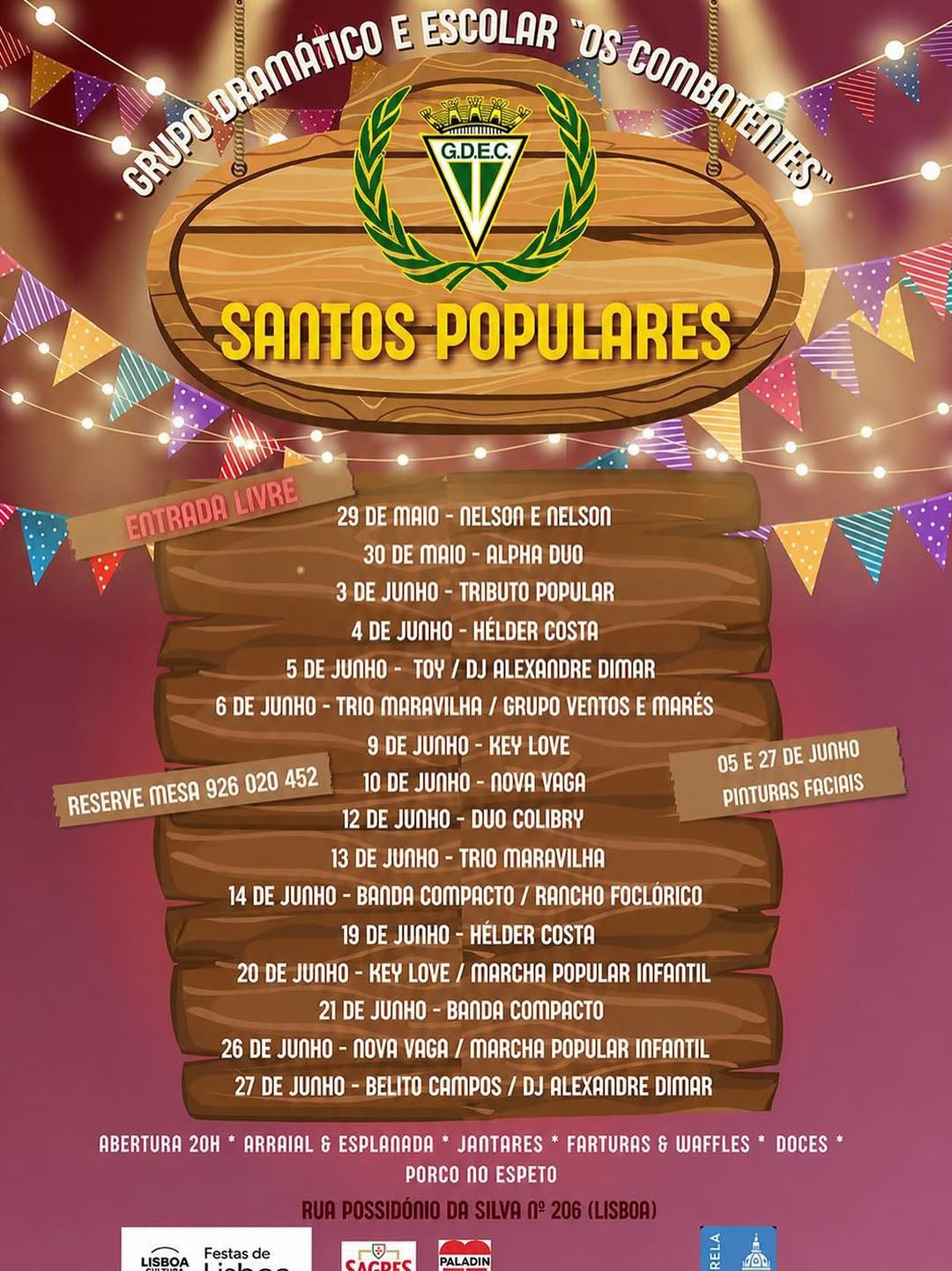 Arraial dos Santos Populares — 10/16