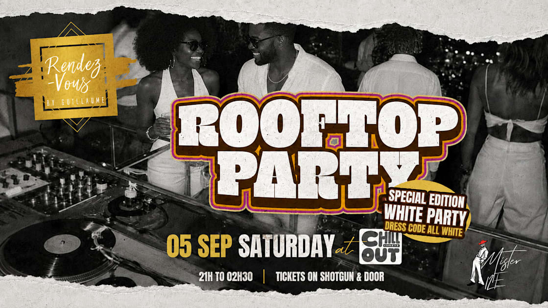 Saturday 05/09 Special All In White Rooftop Party Lacs — 1/1